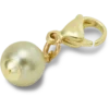 Gold and Green Smt Pearl Charm Jibbitz Charm