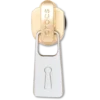 Gold and Silver Zipper Jibbitz™ Charms