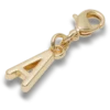 Gold Letter a Charm Jibbitz™ Charms