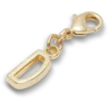 Gold Letter D Charm Jibbitz™ Charms