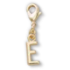 Gold Letter E Charm Jibbitz™ Charms