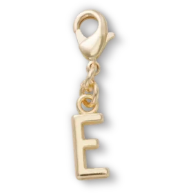 Gold Letter E Charm Jibbitz™ Charms
