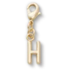 Gold Letter H Charm Jibbitz™ Charms