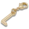 Gold Letter L Charm Jibbitz™ Charms