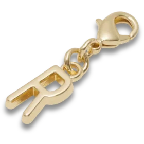 Gold Letter R Charm Jibbitz™ Charms
