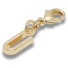 Gold Letter U Charm Jibbitz™ Charms