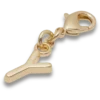 Gold Letter Y Charm Jibbitz™ Charms
