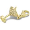 Gold Martini Charm Jibbitz Charm