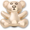 Gold Teddy Bear Jibbitz Shoe Charm