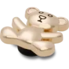 Gold Teddy Bear Jibbitz Shoe Charm