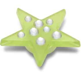 Green Gem Star Jibbitz™ Charms