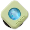 Green Pvc Square Smt Gem Jibbitz™ Charms