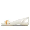 II Flat White Orange Sandals