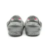 Isabella Glitter Flat Sandals “Grey Silver”