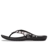 Kadee 2 Printed Flip Flops “Floral Black”