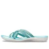 Knitted Flip-Flops Blue White