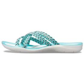 Knitted Flip-Flops Blue White