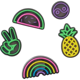 Lights up Fun 5 Pack Jibbitz Shoe Charm