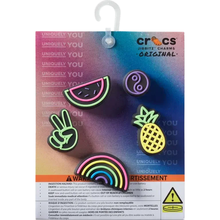 Lights up Fun 5 Pack Jibbitz Shoe Charm Lights up Fun 5 Pack Jibbitz Shoe Charm