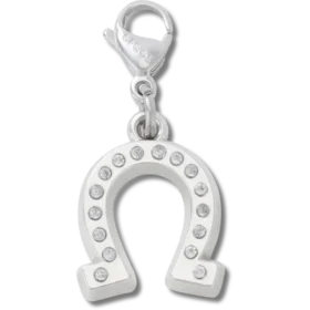 Lucky Silver Horseshoe Charm Jibbitz Charm