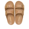 Metallic Buckle Saturday Sandal “Sepia”