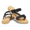 Minimalistic Cozy Sports Slippers Black Brown
