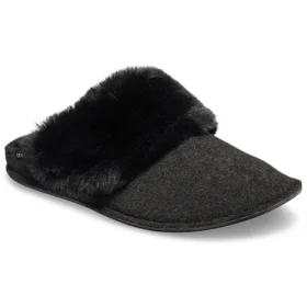 Mule Fur Slippers “Black”