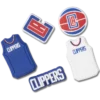 Nba Los Angeles Clippers 5 Pack Jibbitz™ Charms