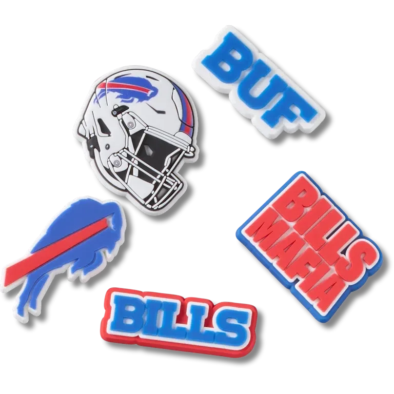 Nfl Buffalo Bills 5 Pack Jibbitz Shoe Charm Nfl Buffalo Bills 5 Pack Jibbitz Shoe Charm