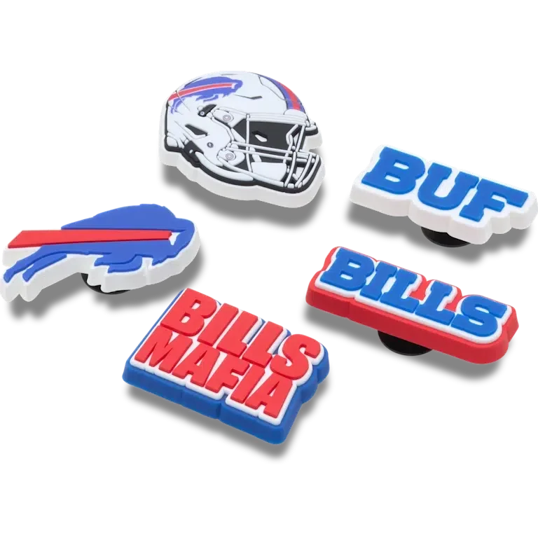 Nfl Buffalo Bills 5 Pack Jibbitz Shoe Charm Nfl Buffalo Bills 5 Pack Jibbitz Shoe Charm