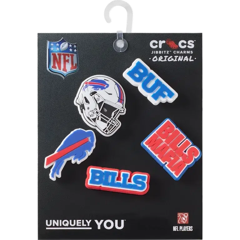 Nfl Buffalo Bills 5 Pack Jibbitz Shoe Charm Nfl Buffalo Bills 5 Pack Jibbitz Shoe Charm