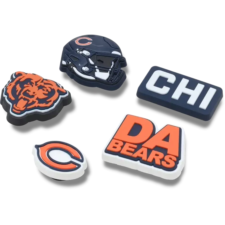 Nfl Chicago Bears 5 Pack Jibbitz Shoe Charm Nfl Chicago Bears 5 Pack Jibbitz Shoe Charm