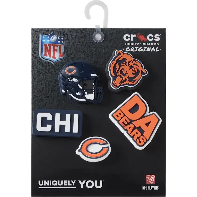 Nfl Chicago Bears 5 Pack Jibbitz Shoe Charm Nfl Chicago Bears 5 Pack Jibbitz Shoe Charm