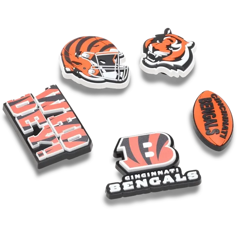 Nfl Cincinnati Bengals 5 Pack Jibbitz Shoe Charm Nfl Cincinnati Bengals 5 Pack Jibbitz Shoe Charm