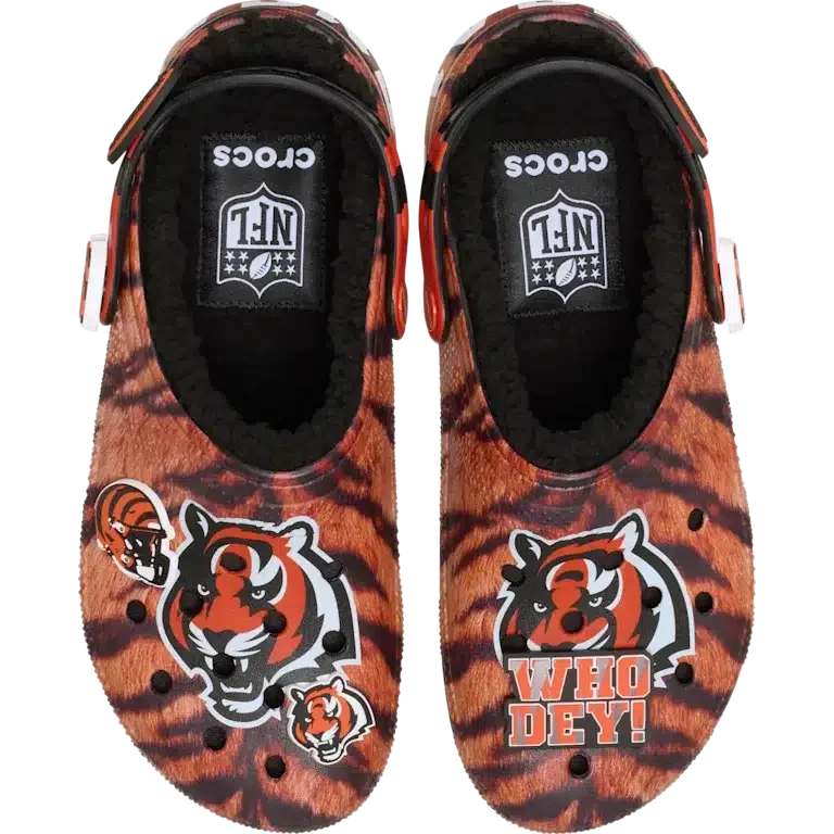 Nfl Cincinnati Bengals Classic Lined Clog Nfl Cincinnati Bengals Classic Lined Clog