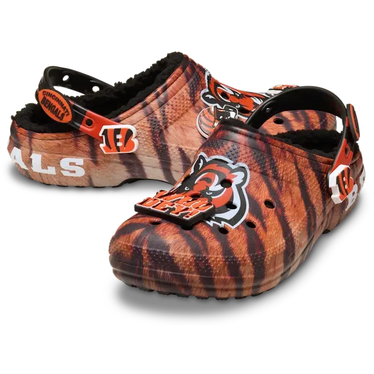 Nfl Cincinnati Bengals Classic Lined Clog Nfl Cincinnati Bengals Classic Lined Clog