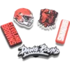 Nfl Cleveland Browns 5 Pack Jibbitz Shoe Charm Nfl Cleveland Browns 5 Pack Jibbitz Shoe Charm