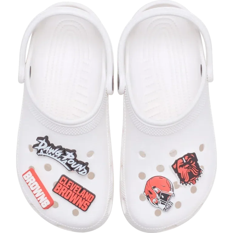 Nfl Cleveland Browns 5 Pack Jibbitz Shoe Charm Nfl Cleveland Browns 5 Pack Jibbitz Shoe Charm