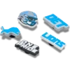 Nfl Detroit Lions 5 Pack Jibbitz Shoe Charm