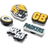 Nfl Green Bay Packers 5 Pack Jibbitz Shoe Charm