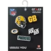 Nfl Green Bay Packers 5 Pack Jibbitz Shoe Charm
