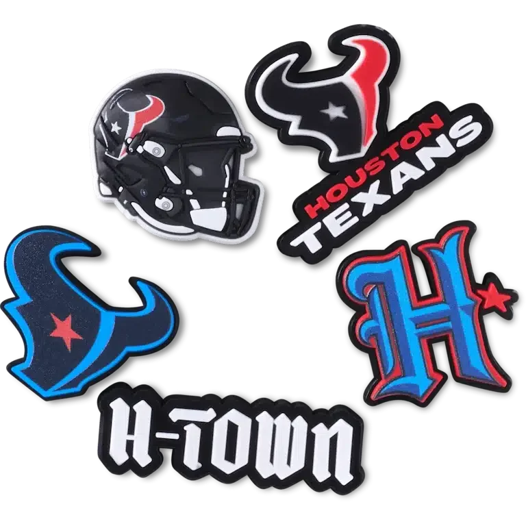 Nfl Houston Texans 5 Pack Jibbitz Shoe Charm Nfl Houston Texans 5 Pack Jibbitz Shoe Charm