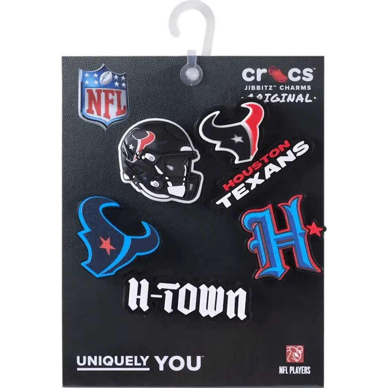 Nfl Houston Texans 5 Pack Jibbitz Shoe Charm Nfl Houston Texans 5 Pack Jibbitz Shoe Charm