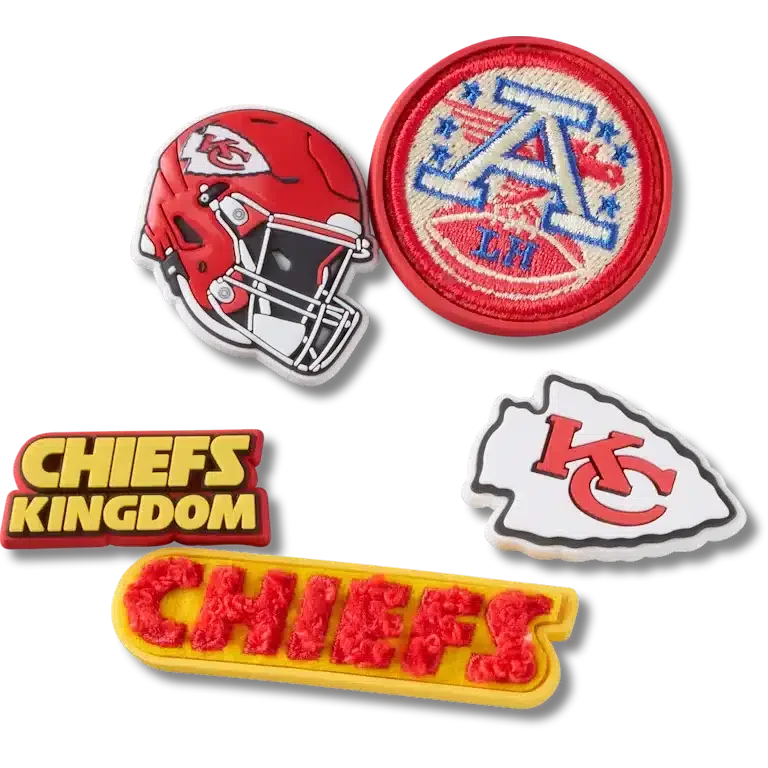 Nfl Kansas City Chiefs 5 Pack Jibbitz Shoe Charm Nfl Kansas City Chiefs 5 Pack Jibbitz Shoe Charm