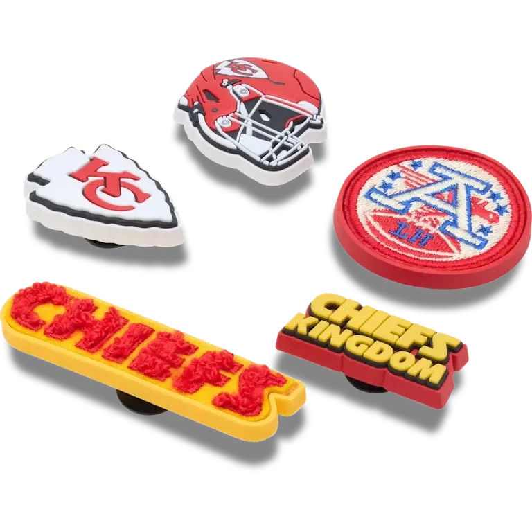 Nfl Kansas City Chiefs 5 Pack Jibbitz Shoe Charm Nfl Kansas City Chiefs 5 Pack Jibbitz Shoe Charm