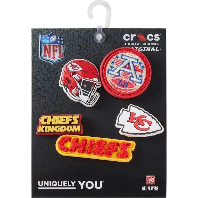 Nfl Kansas City Chiefs 5 Pack Jibbitz Shoe Charm Nfl Kansas City Chiefs 5 Pack Jibbitz Shoe Charm