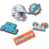 Nfl Miami Dolphins 5 Pack Jibbitz Shoe Charm Nfl Miami Dolphins 5 Pack Jibbitz Shoe Charm