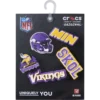 Nfl Minnesota Vikings 5 Pack Jibbitz Shoe Charm Nfl Minnesota Vikings 5 Pack Jibbitz Shoe Charm