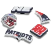 Nfl New England Patriots 5 Pack Jibbitz Shoe Charm