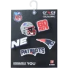 Nfl New England Patriots 5 Pack Jibbitz Shoe Charm
